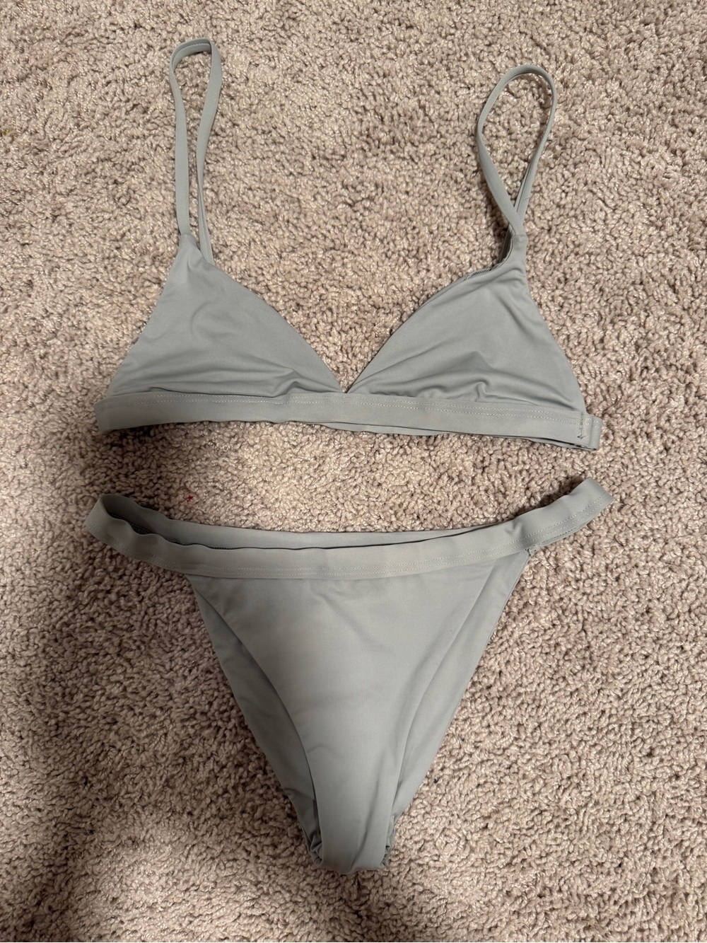 LONDON BEACH Made in USA Small Triangle Bikini Set Thong Bottom